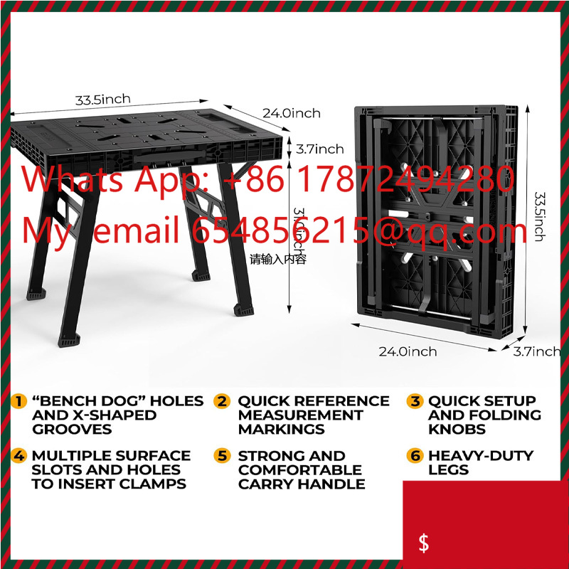 Workbench Portable Fold - Banco de trabajo de caballo de
