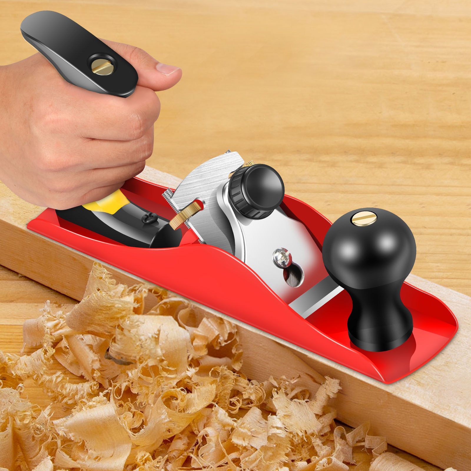 Hand Plane Block - Juego de cepilladora manual de madera,
