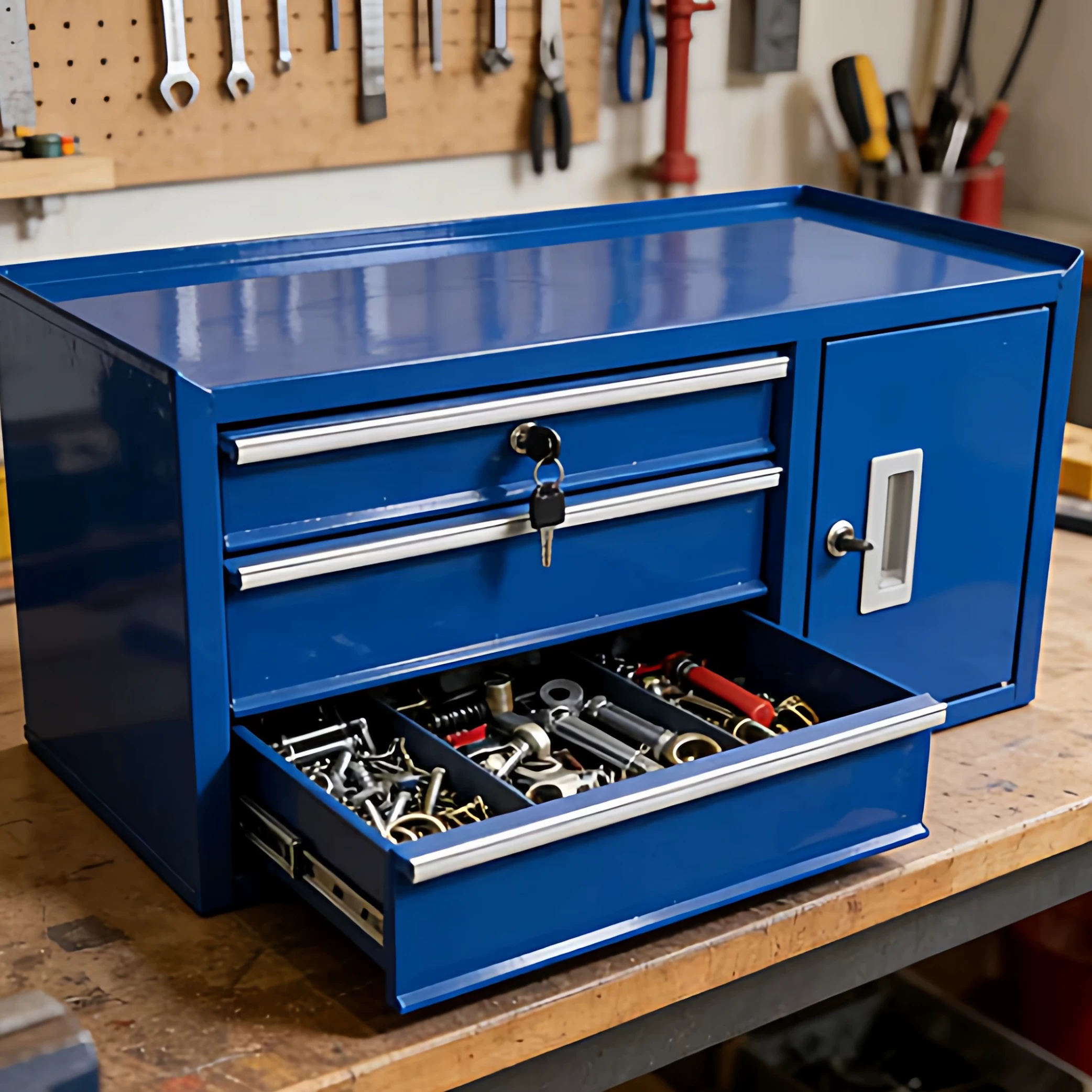 Workshop Use Tools - Caja de almacenamiento metálica multiusos para