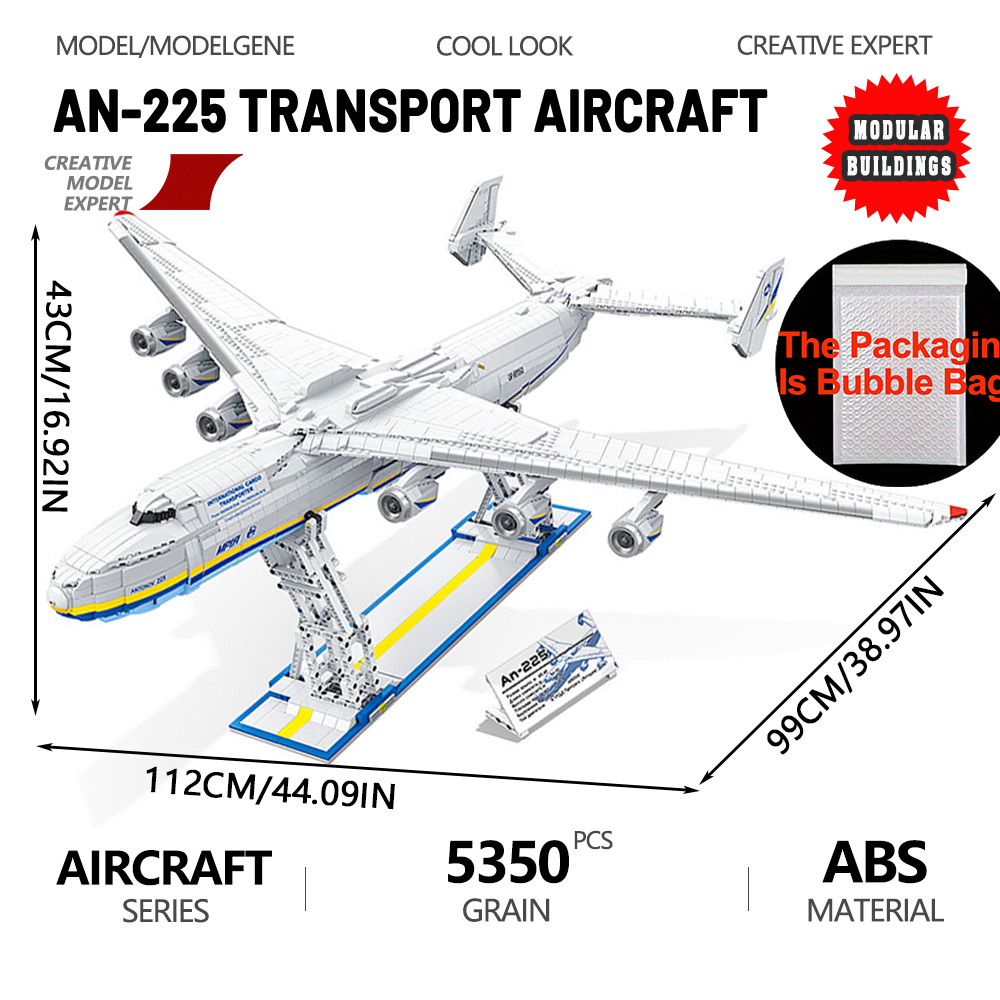 Hand Plane Block - AN-225 modelo de avión de transporte