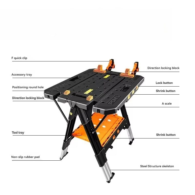 Mesa de Trabajo Plegable Portá - Workbench Portable Fold reseña y precio