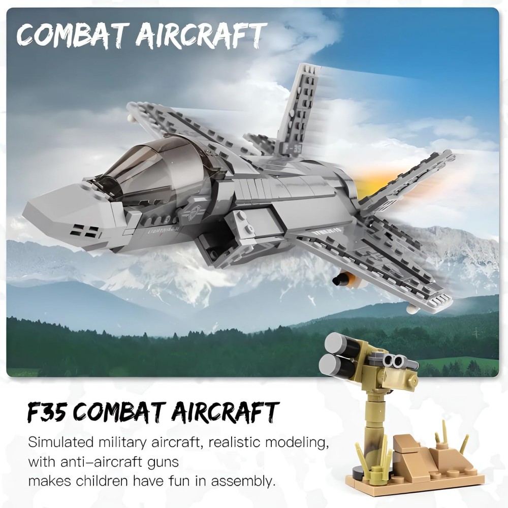 646 Uds F-35 Lightning II bloq - Hand Plane Block reseña y precio