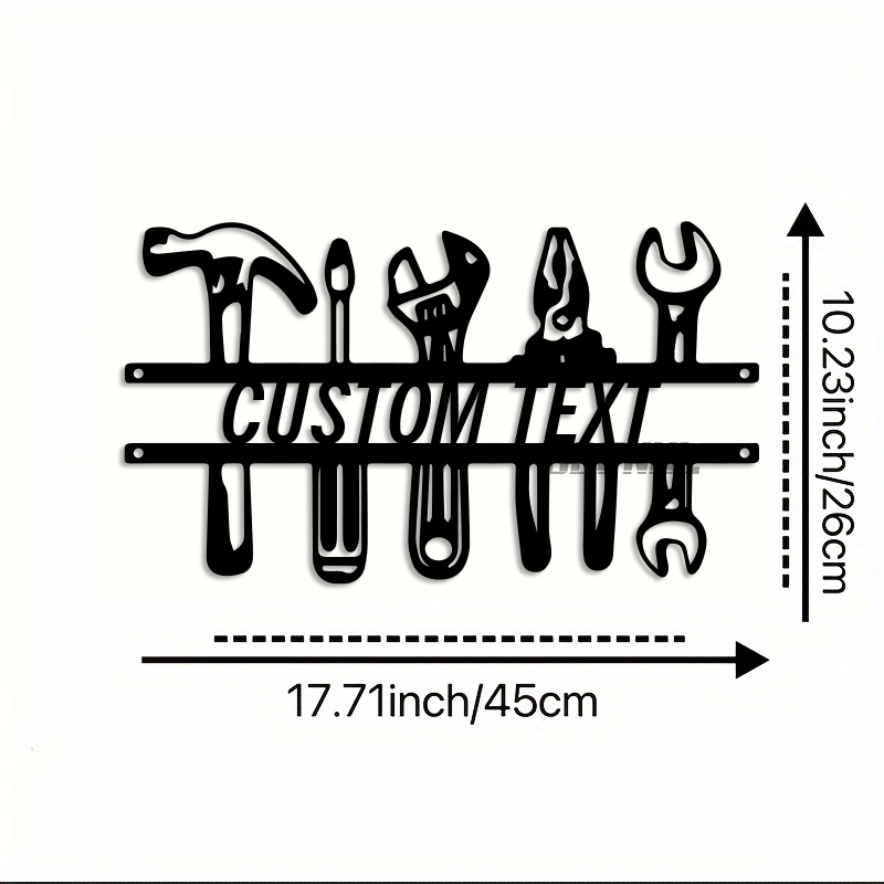 Arte de pared de hierro de est - Workshop Tools Name reseña y precio