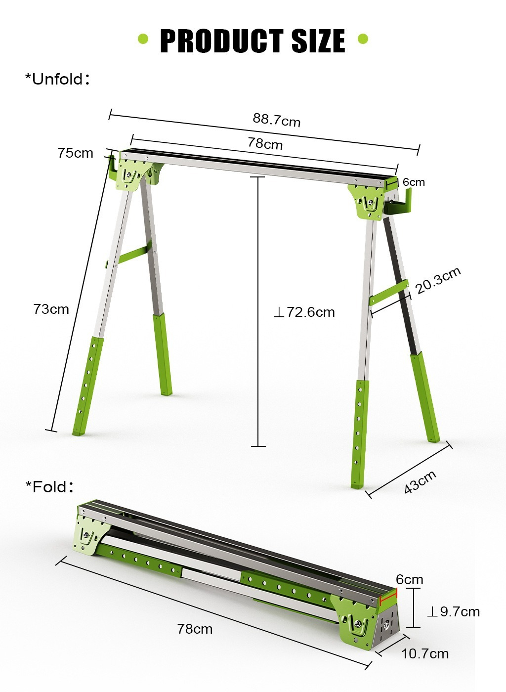 Caballo de sierra de metal/sop - Workbench Portable Fold reseña y precio