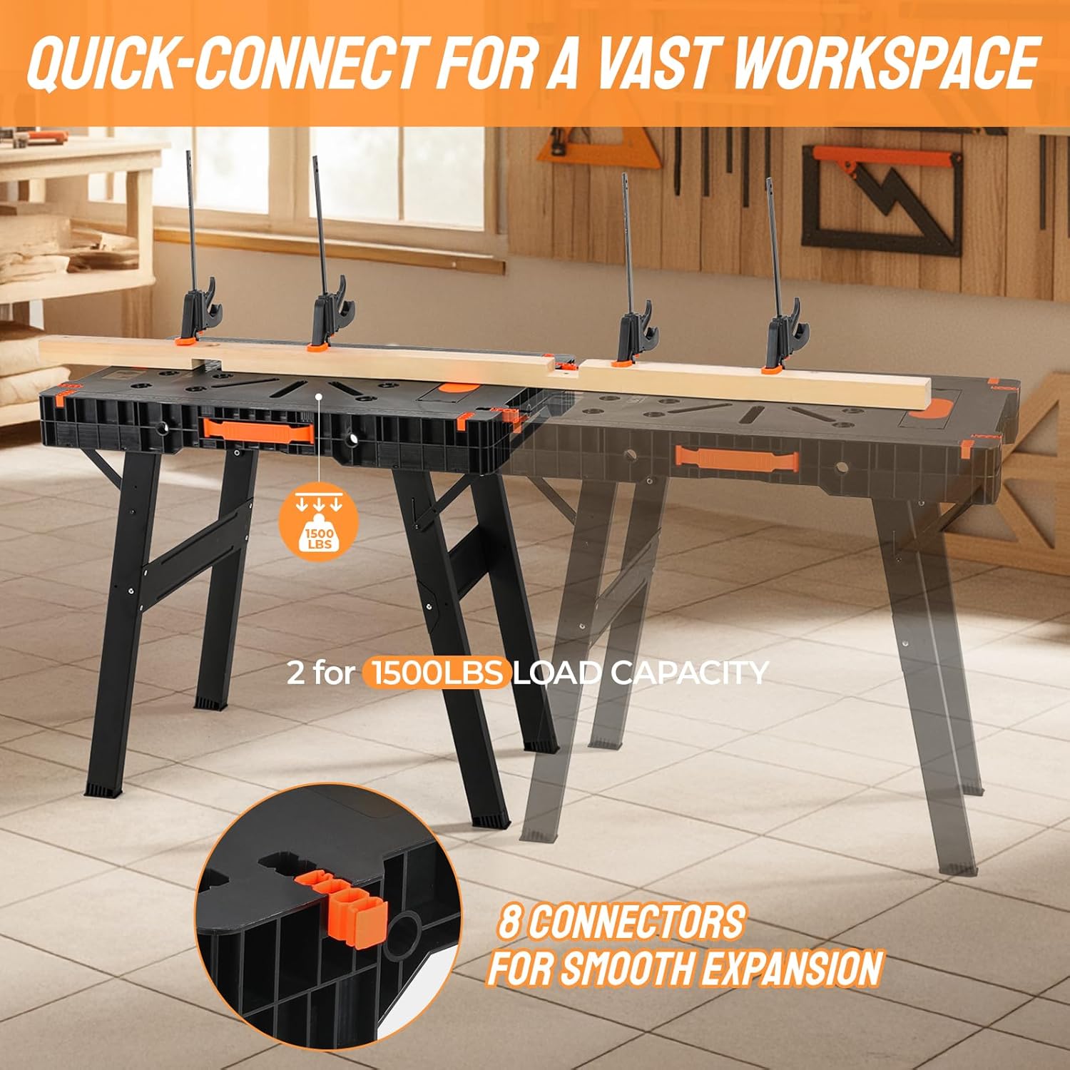 Banco de Trabajo Plegable con  - Workbench Portable Fold reseña y precio