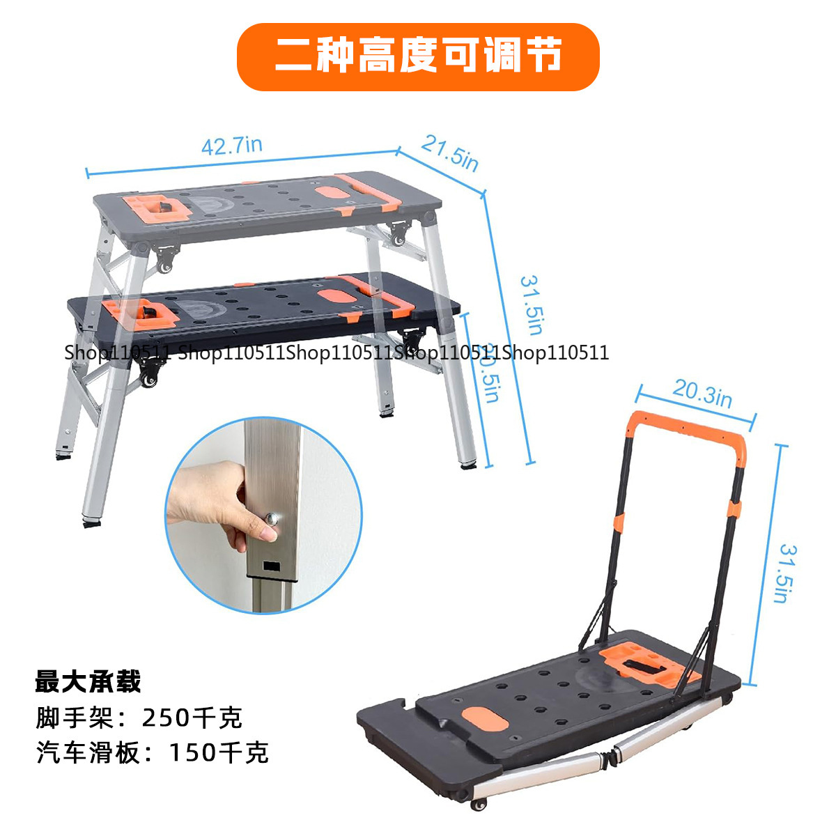 Banco de trabajo multifunciona - Workbench Portable Fold reseña y precio